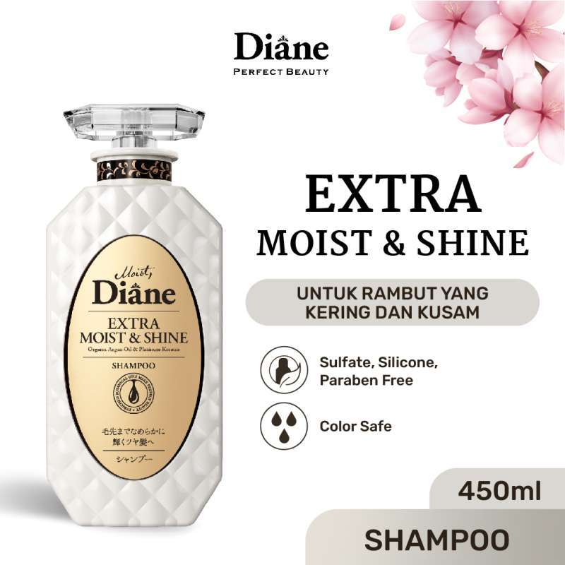 Promo Moist Diane Extra Moist and Shine Shampoo 450ML (Made in Japan