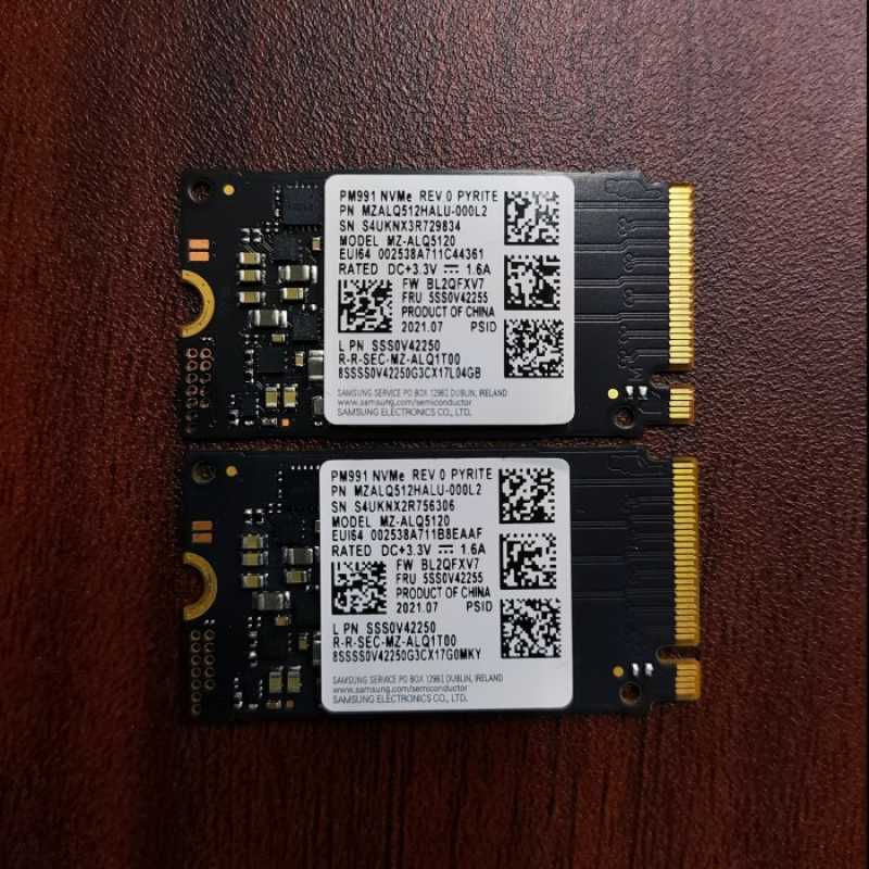 Promo Samsung SSD PM991/ PM991a 512GB M.2 2242 NVMe Pcie Gen3 x4 ...