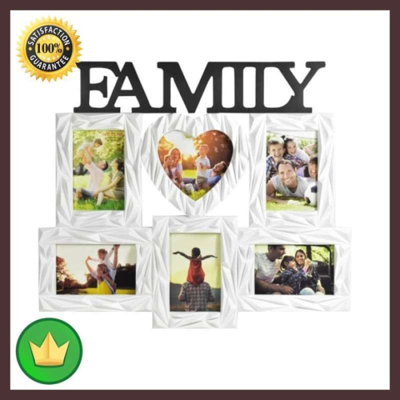 Jual Bingkai Foto Kompilasi Family Diamond 6 Frame - Putih Di Seller ...