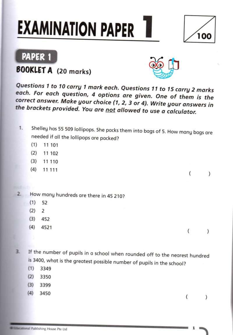 Jual Buku Impor Eph Top Mathematics Exam Papers Revised P5 Di Seller ...