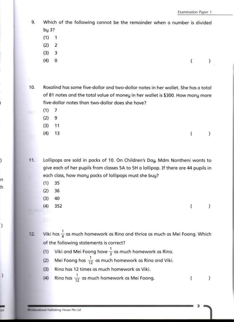 Jual Buku Impor Eph Top Mathematics Exam Papers Revised P5 Di Seller ...