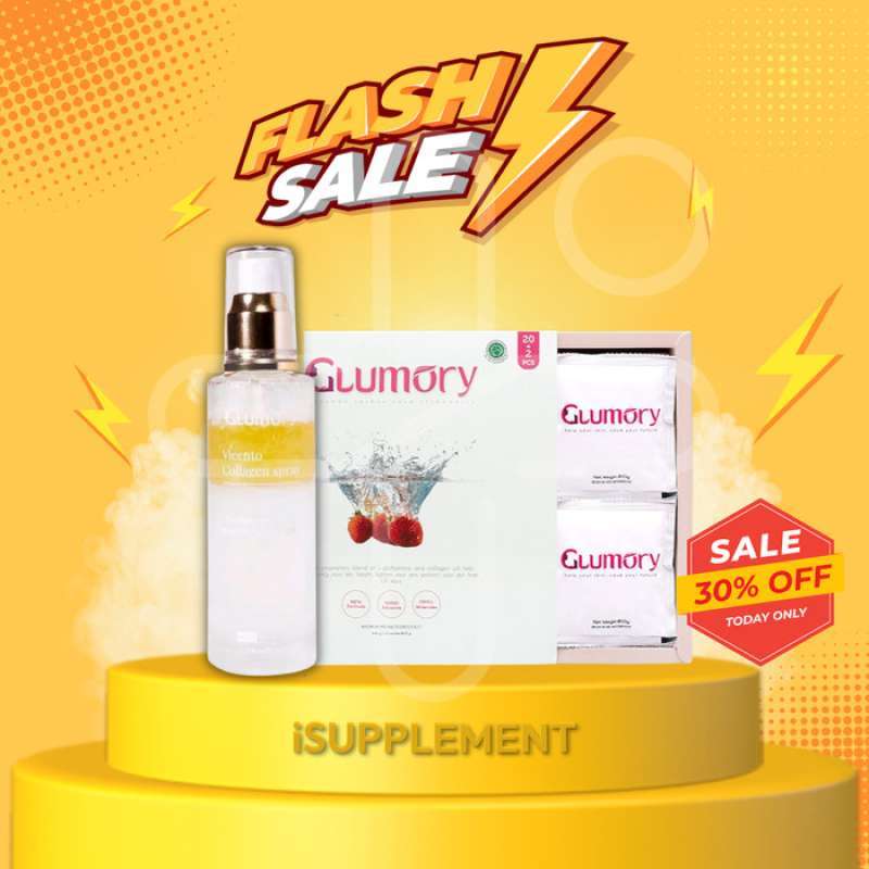 Promo Minuman Kolagen Glumory Plus Face Mist Vicento Collagen Spray