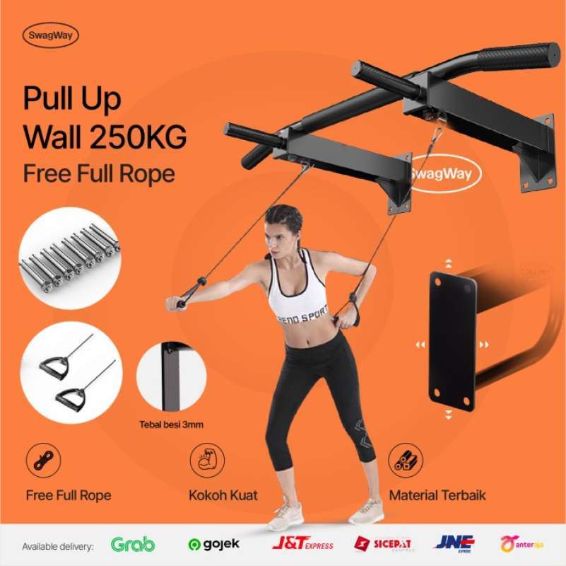 Promo Wall pull up PULLUP HORIZONTAL bar chin up tricep bicep 250kg