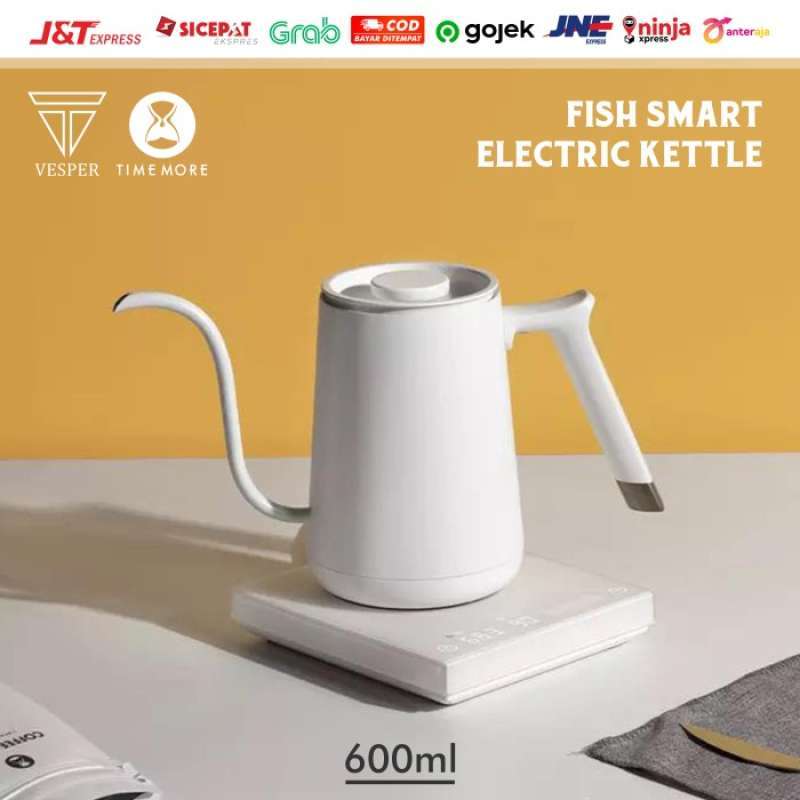 Jual Timemore Fish Smart Electric Coffee Kettle 600ml / Teko Kopi