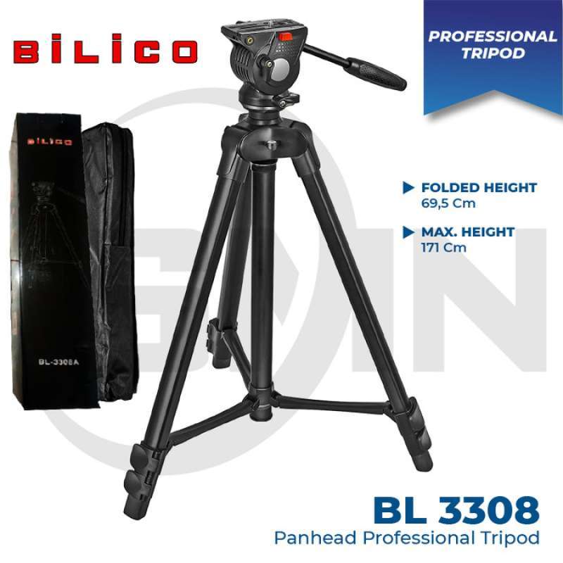 Jual Tripod Video Kamera Profesional Shooting Fluid Head Tripod Ae Bl