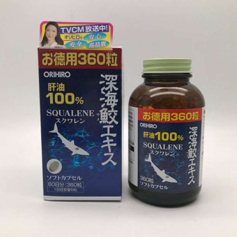 Promo Orihiro Deep Shark Extract Squalene Liver Oil 360 Tablet/minyak Ikan Diskon 23 Di Seller