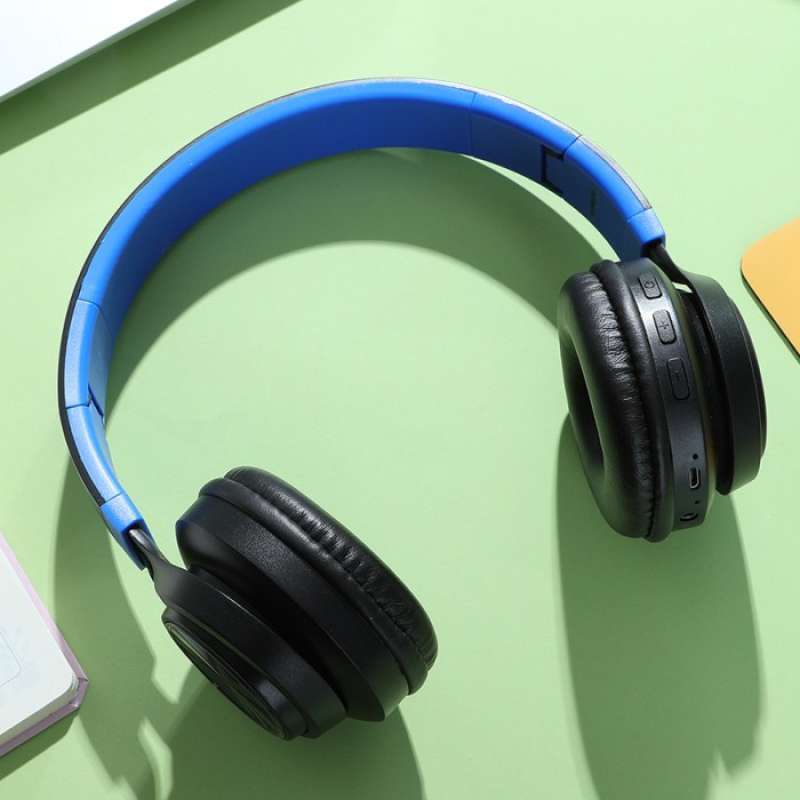Promo Miniso Headphone Bluetooth Headset Wireless Gaming Coloful Light