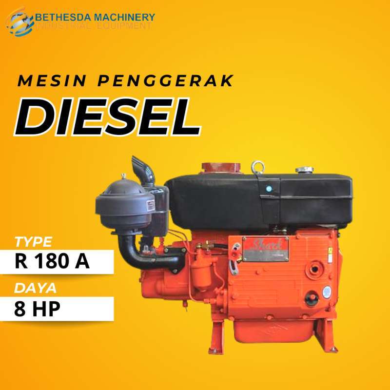 Diesel Engine R180 Jual R180 NL Diesel Penggerak Solar 8 HP Shark Diesel Engine 8 PK di ...