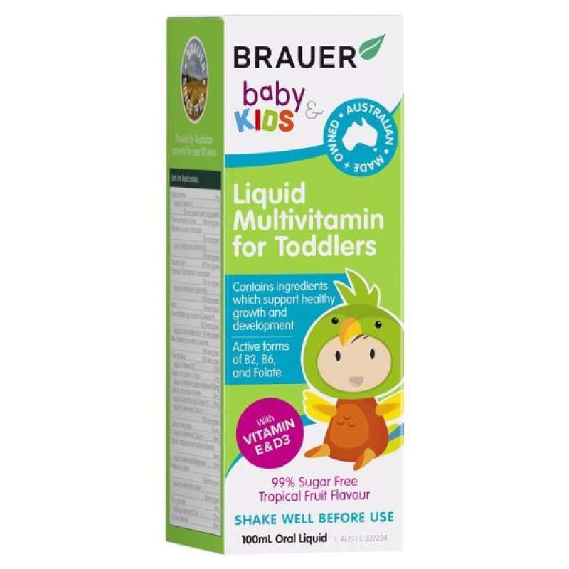 Jual Brauer Kids Liquid Multivitamin for Toddlers 100ml di Seller