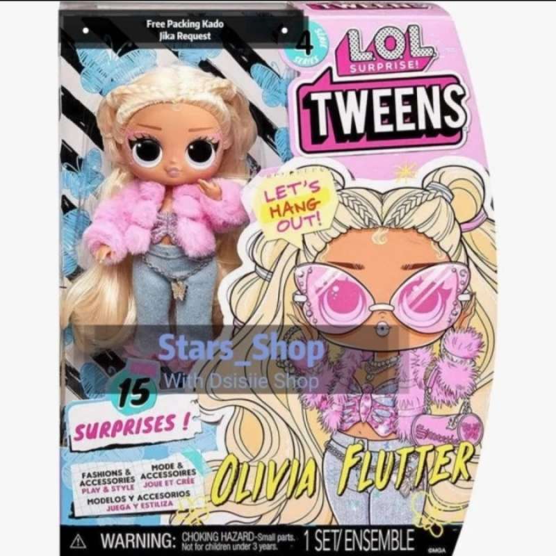 Promo LOL Surprise Tweens S4 Olivia Flutter Doll With 15 Surprise ...