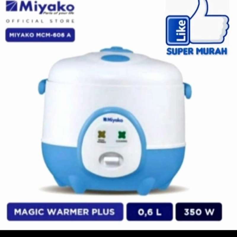 Promo Rice Cooker Miyako 0.6 Liter Mcm 606A Mini Diskon 23 di