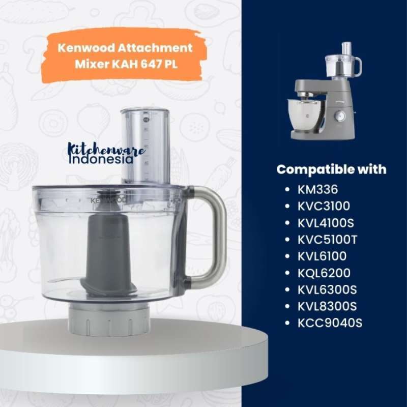 Jual Kenwood Kah647Pl Food Processor Chef Attachment Mixer Kah 647 Pl ...