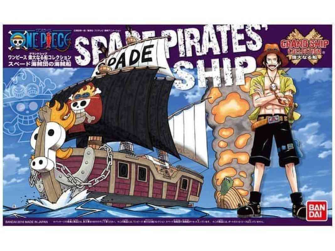 Promo One Piece Gsc Grand Ship Model Kit Ace Spade Pirate Ship Diskon