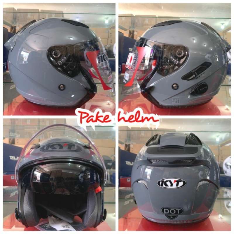 Promo Helm Kyt Galaxy Slide Solid Ukuran Xl Dan Xxl Half Face Halfface