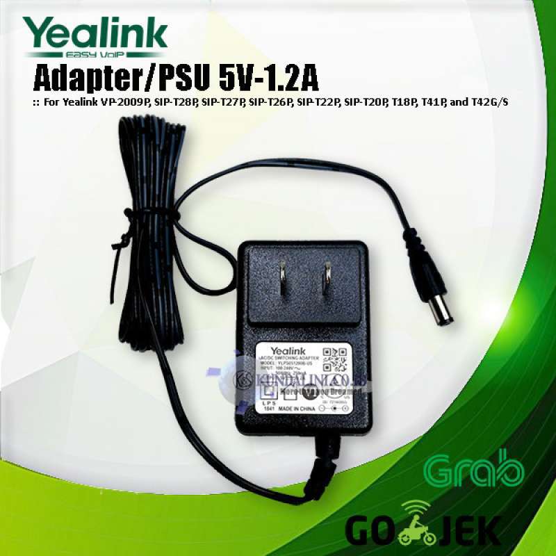 Promo Yealink Ip Phone Power Suppy / Adaptor 5V 1.2A Diskon 16 di