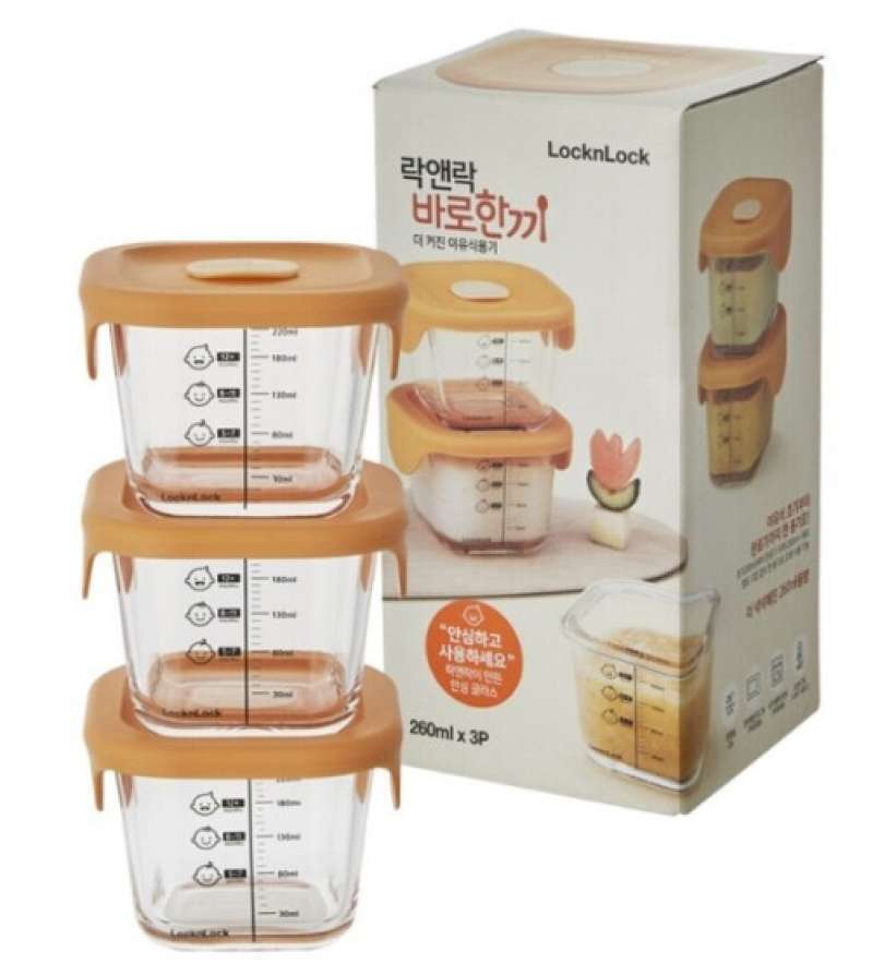 Promo Lock&Lock Locknlock N Baby Food Glass Container Storage Wadah