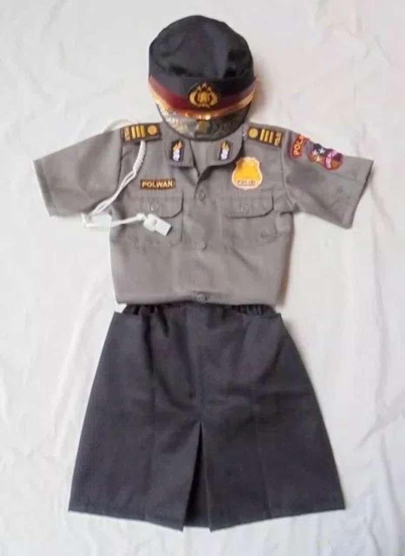 Promo Baju Polwan Anak/pakaian Profesi Polwan/kostum Karnaval Diskon 23
