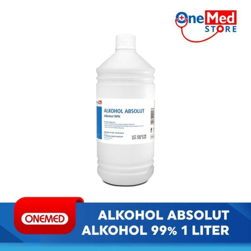 Promo Alkohol 99% Alkohol Absolut 1 Liter Onemed Diskon 23% di Seller ...