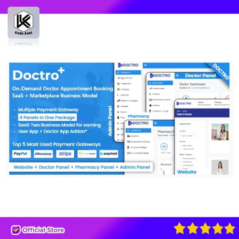 Promo SOURCE CODE APLIKASI ONDEMAND DOCTOR APPOINTMENT BOOKING SAAS