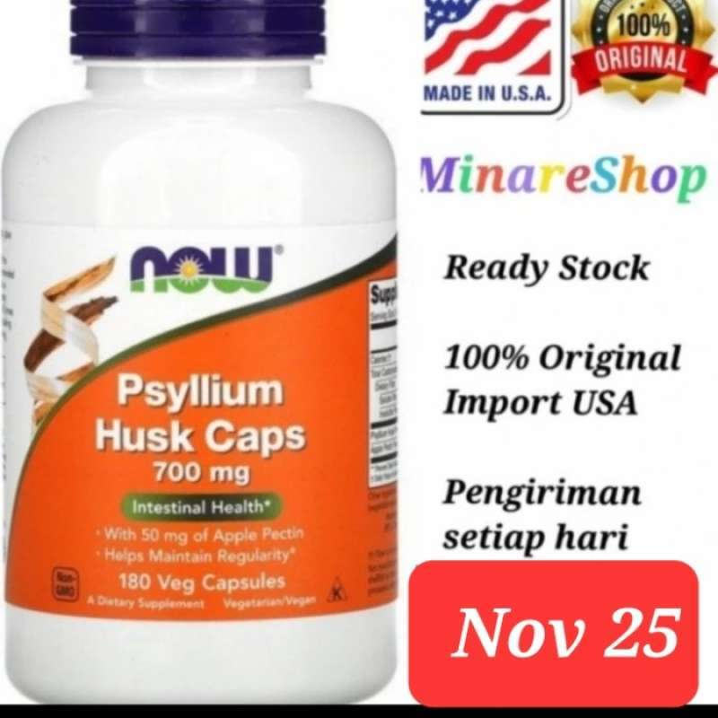 Husk Caps Psyllium Now Lengkap Harga Terbaru Mei 2024 | Blibli