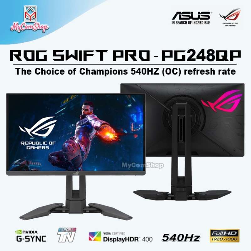 Jual Asus Rog Swift Pro Pg248qp Gaming Monitor 540hz Fhd E-tn G-sync ...