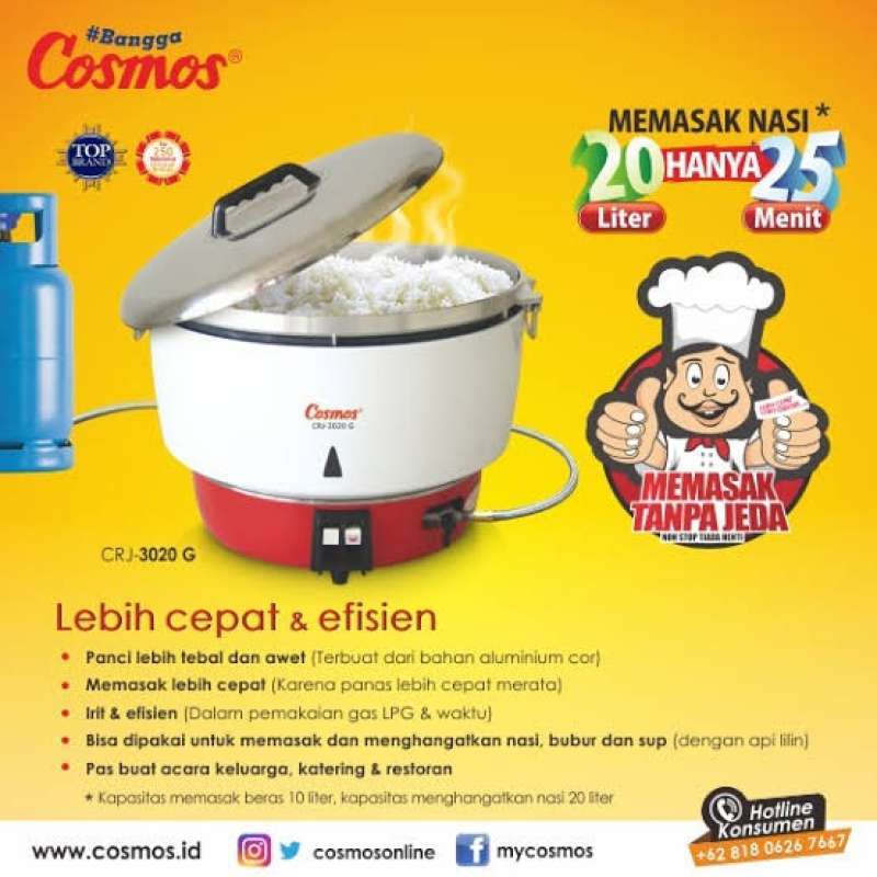 Promo rice cooker 20L pakai gas elpiji Diskon 23 di Seller PT. Wakasa