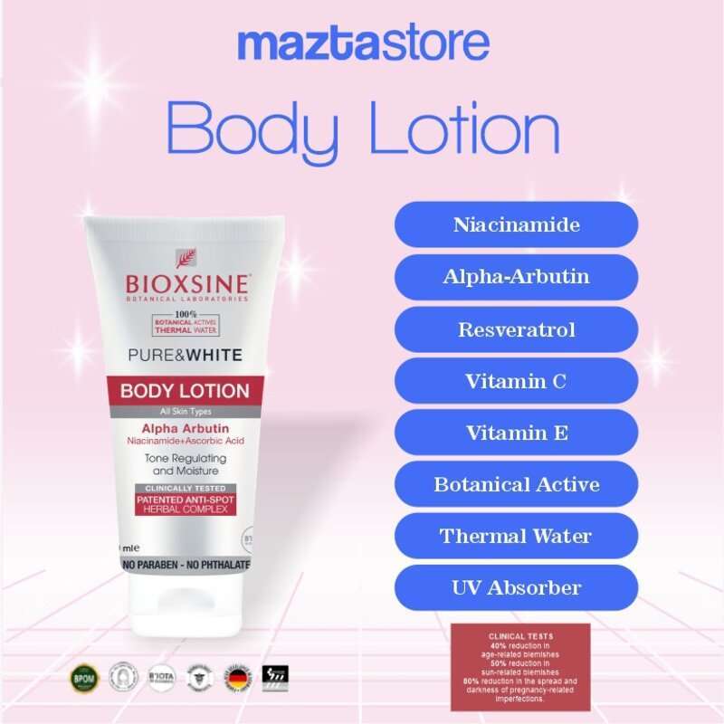 Jual Bioxsine Pure and White Body Lotion (Mencerahkan dan Melindungi