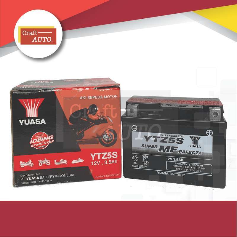 Promo Aki Motor Yamaha Mio Soul GT Yuasa YTZ5S Diskon 40% di Seller