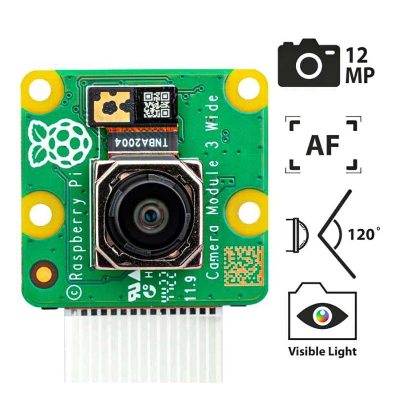 Jual Raspberry Pi Camera Module 3 - 12 MP Sensor And Autofocus - Wide ...