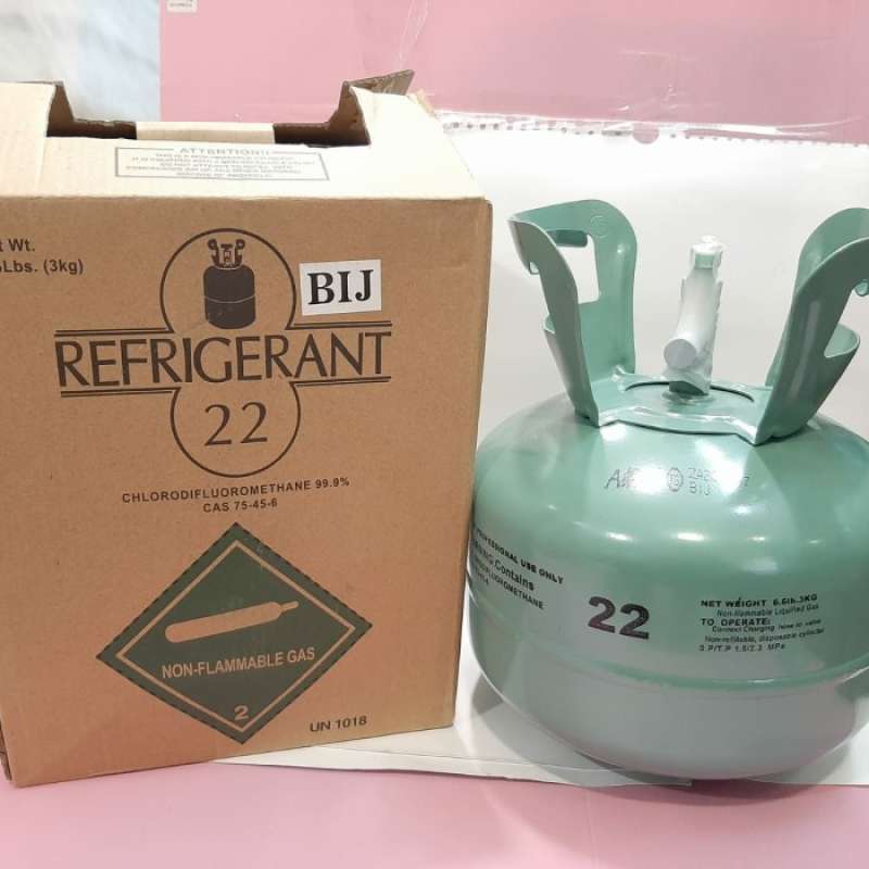 Promo REFRIGERANT R22 FREON AC tabung mini type R 22 isi 3kg Diskon 23