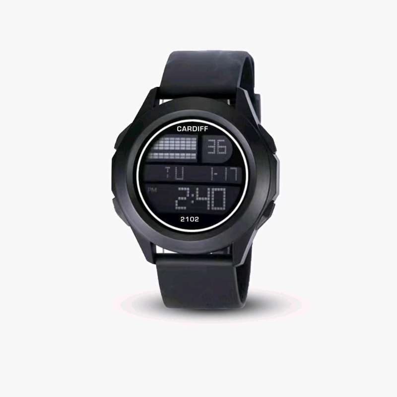 Jual Jam Tangan Digital Cardiff 2102, Strap Tali Rubber Di Seller Cv