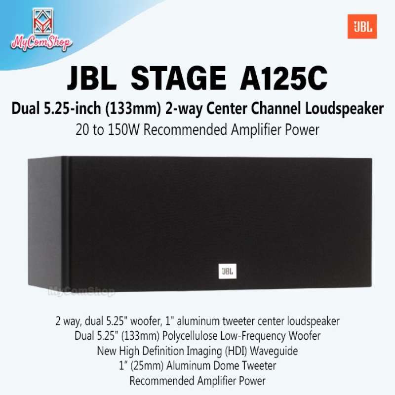 Jual Jbl Stage Series A125c Dual 5.25inch 2way Center Channel