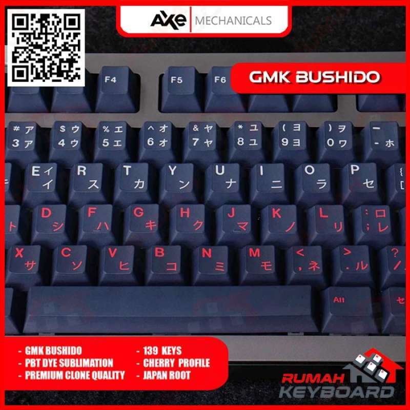Promo Sale Keycap Keycaps Cherry Gmk Bushido Pbt Dye Sub Sale