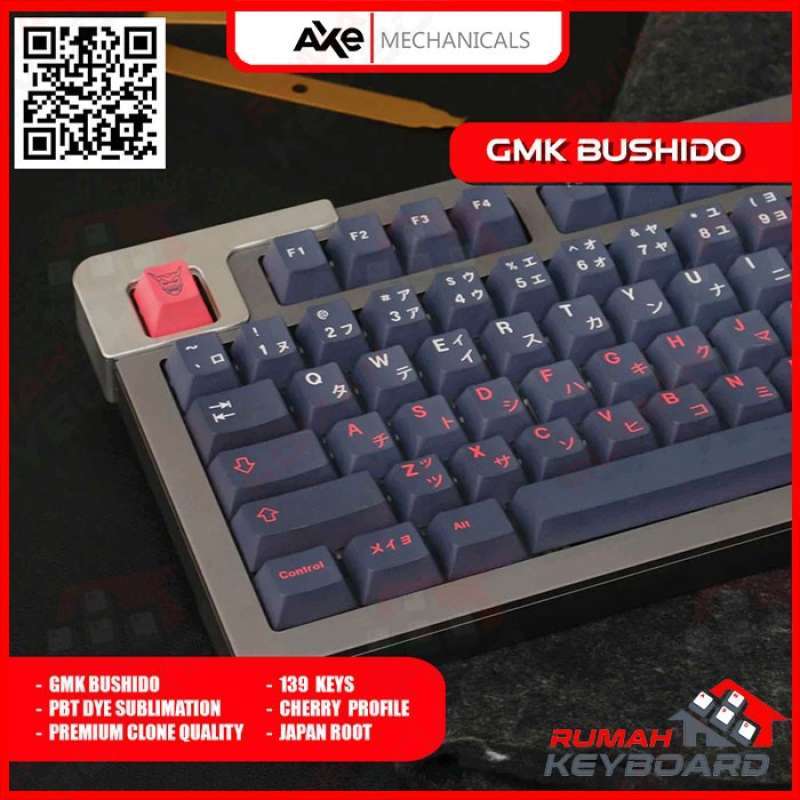 Promo Sale Keycap Keycaps Cherry Gmk Bushido Pbt Dye Sub Sale