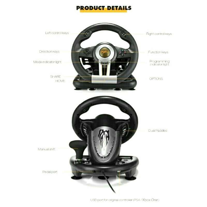 Promo Baru Stik Stir Pxn Steering Wheel Racing Pxn V3 Ii For Ps3 Pc ...