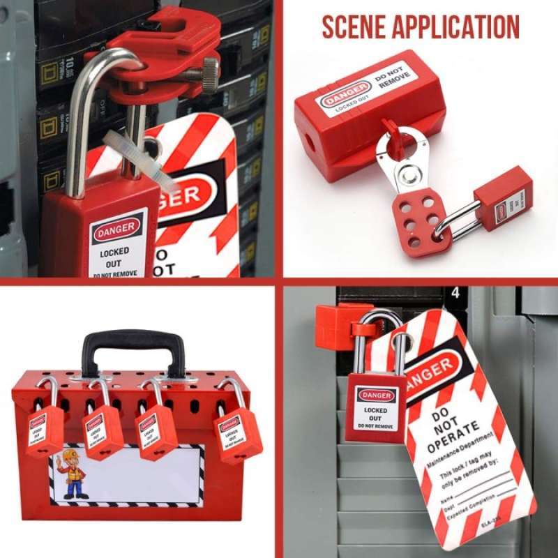 Electrical Circuit Breaker Lockout Tagout Kit Safty Padlock - View #6