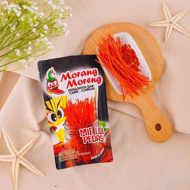 Promo Mie Lidi Gurih Aneka Rasa Morang Moreng Snack Pedas Manis