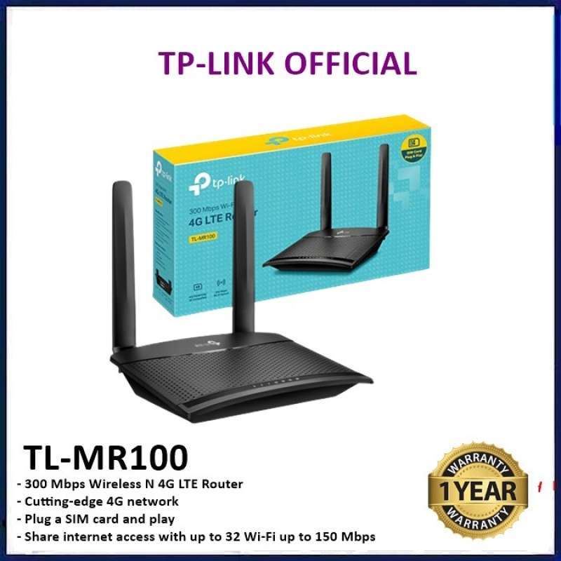 Promo TL-MR100 300 Mbps Wireless N 4G LTE Router TP Link TL MR100 ...