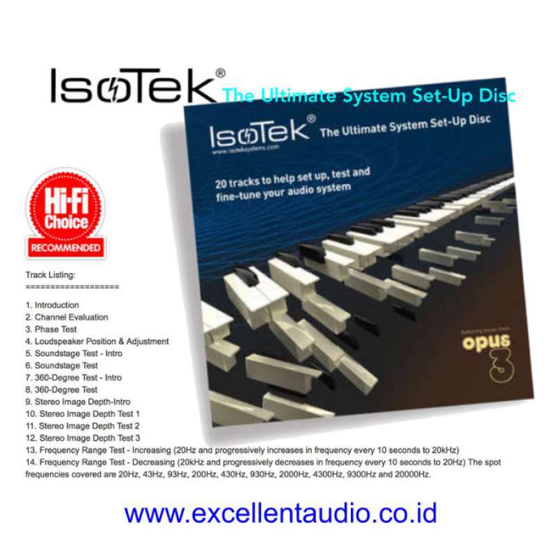 Promo Isotek The ultimate system setup disc sln kef Bowers yamaha