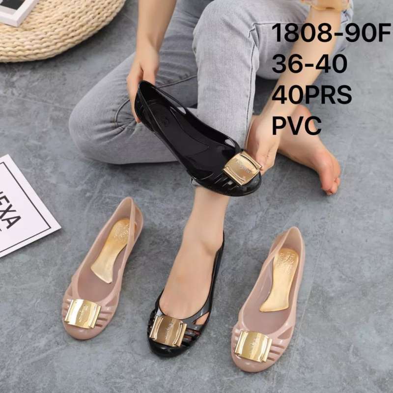 Jelly shoes ferragamo asli hot sale