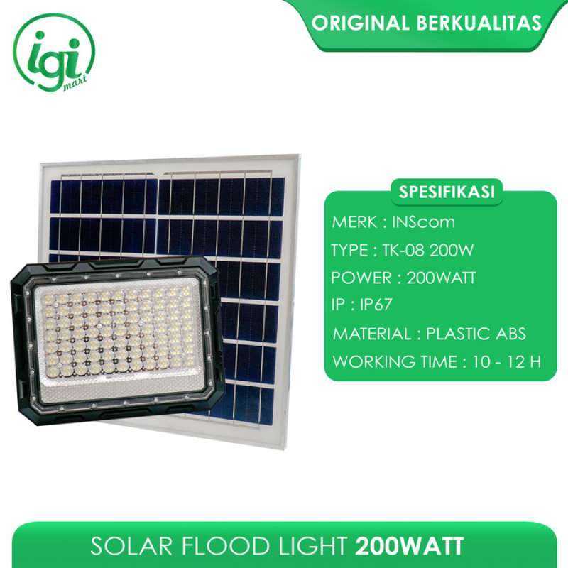 Promo Lampu Sorot Led 200 Watt Panel Surya Cell Solar Flood Light 200w Diskon 23 Di Seller Rhmd Kebon Kacang Kota Jakarta Pusat Blibli