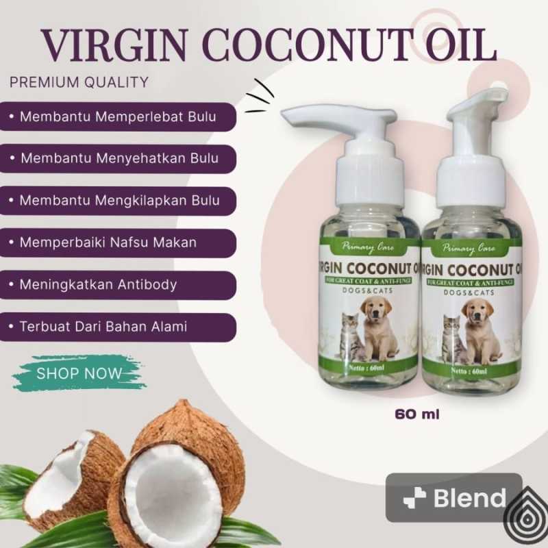 Jual Virgin Coconut Oil VCO Hewan Anjing Kucing Obat Sakit Kulit Jamur