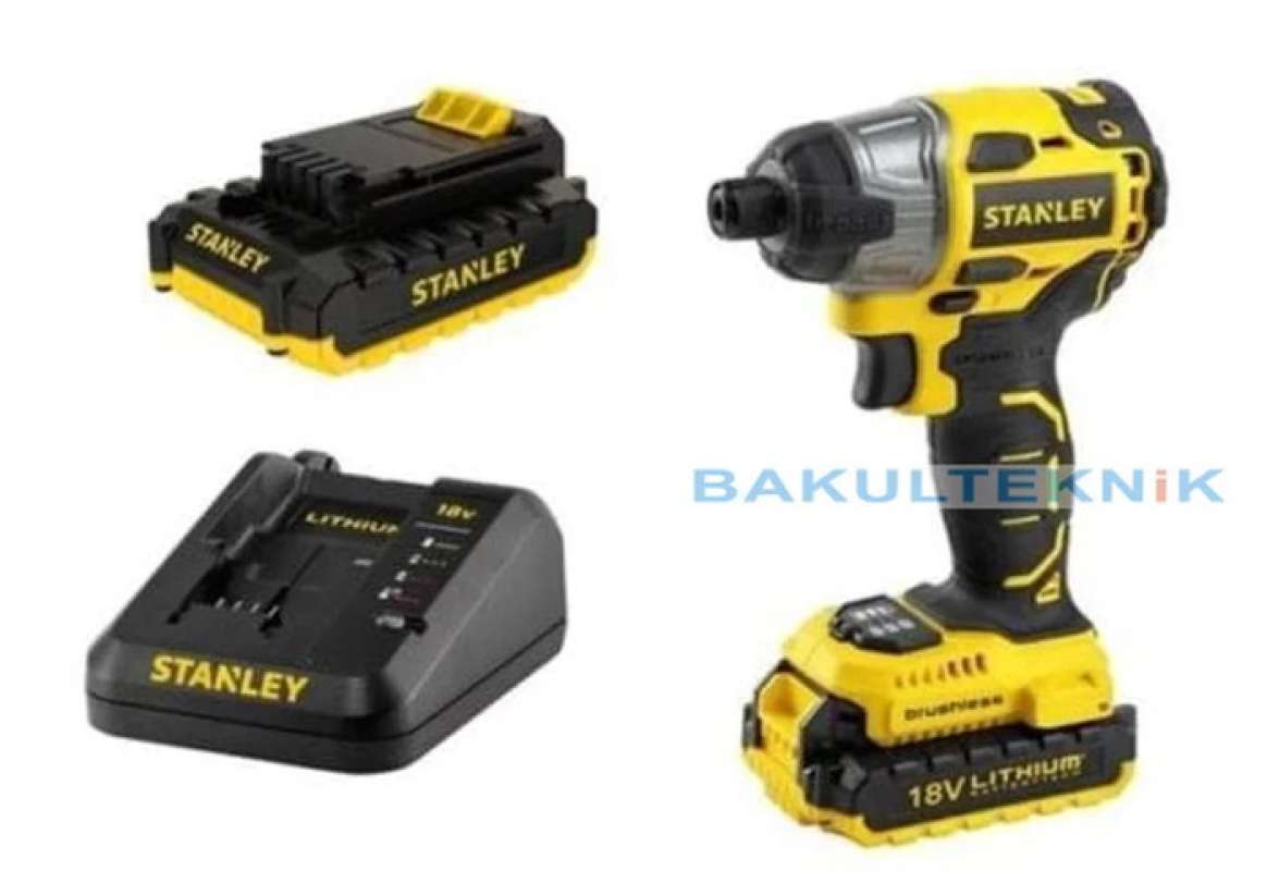 SBI201 Impact Driver cordless Batrei Stanley Brushless SBI201D2K 18V