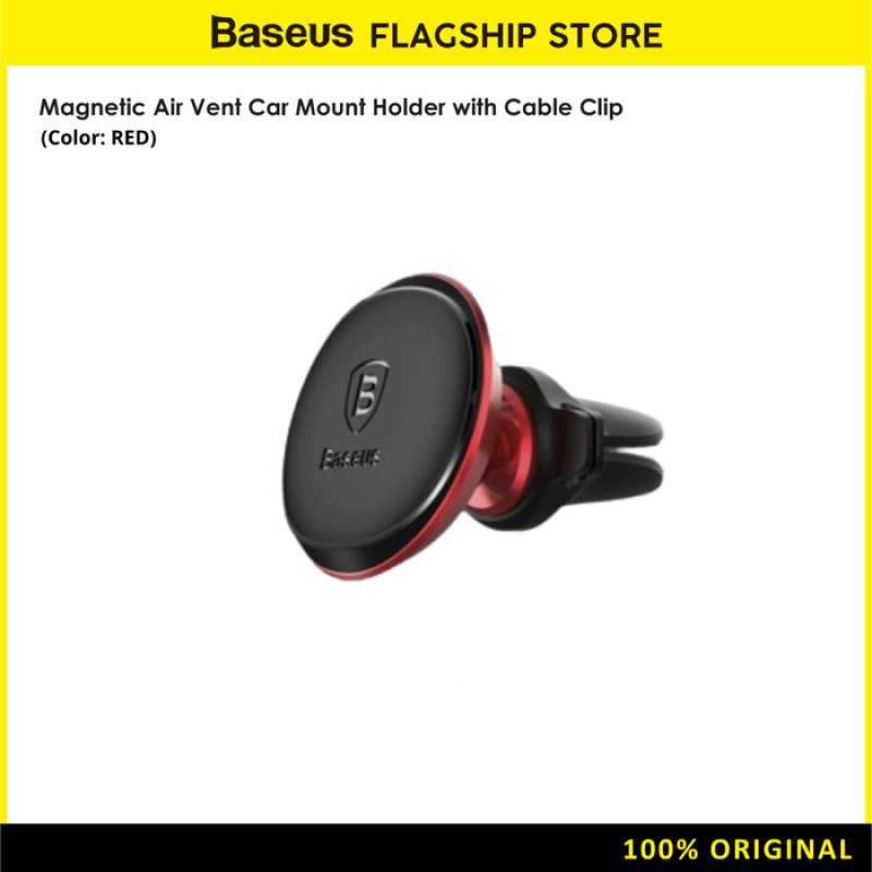 Jual BASEUS AIR VENT CAR MOUNT HOLDER WITH CABLE CLIP SUGX