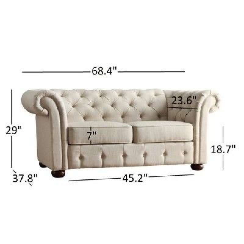Ukuran sofa chesterfield discount