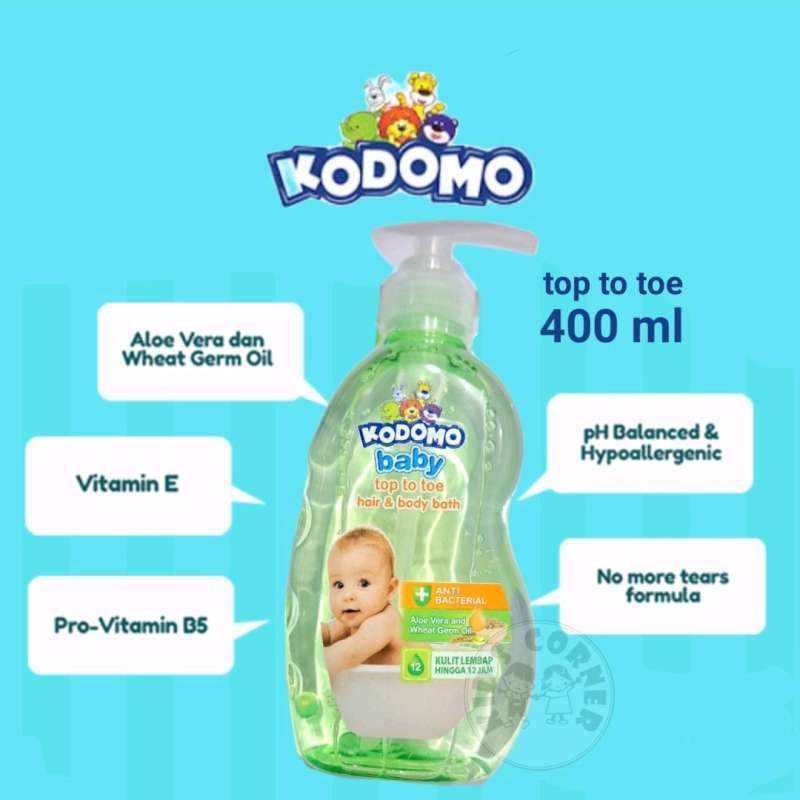 Jual Kodomo Top To Toe 400ml Hair & Body Bath Di Seller Kid's Corner
