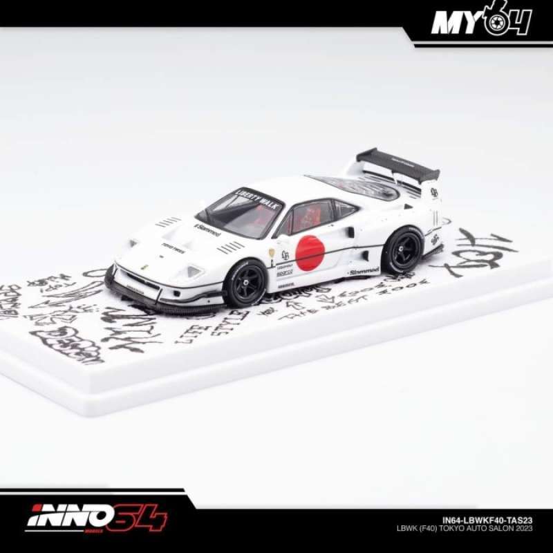 Promo INNO 1/64 FERRARI LBWK (F40) WHITE TOKYO AUTO SALON 2023 - Diskon ...