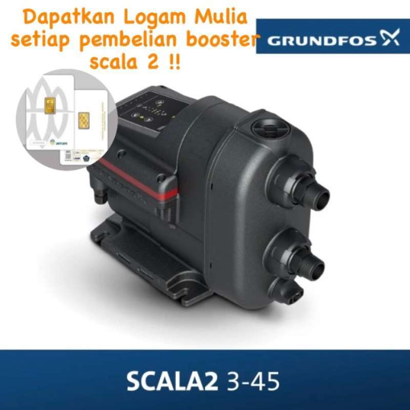 Promo Pompa Air Booster Grundfos Scala2 Scala 2 - Diskon 50% Di Seller ...