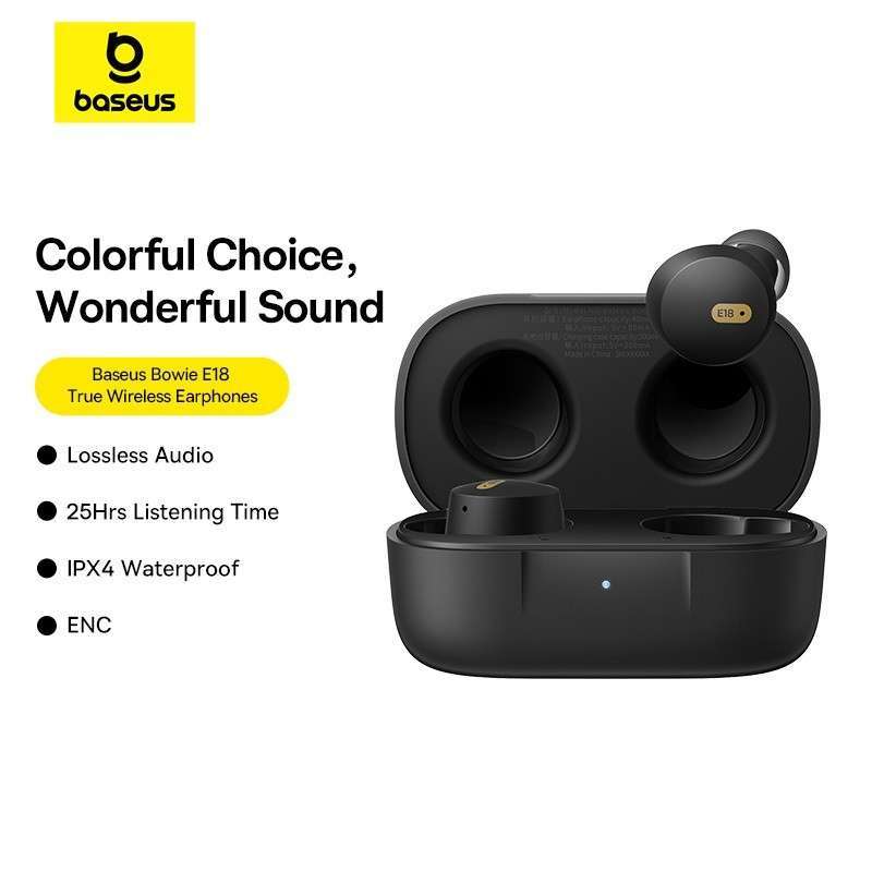 Baseus Bowie E18 TWS True Wireless Earbuds Headset Bluetooth IPX4 ENC