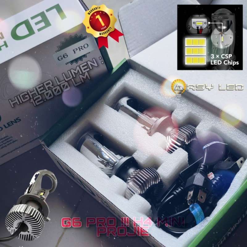 Promo ARSY LED Utama H4 Xpander Avanza Xenia Brio Mini Projie Cutoff ...